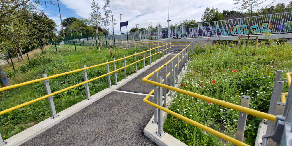 Derriaghy Railway Platform DDA GRP Handrail