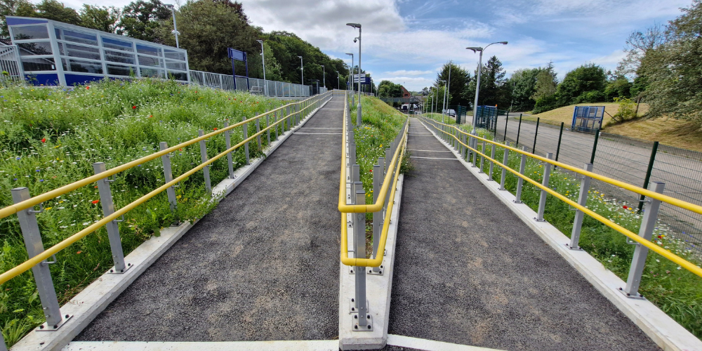 Derriaghy Railway Platform DDA GRP Handrail