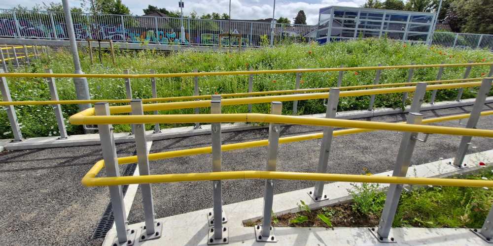 Derriaghy Railway Platform DDA GRP Handrail