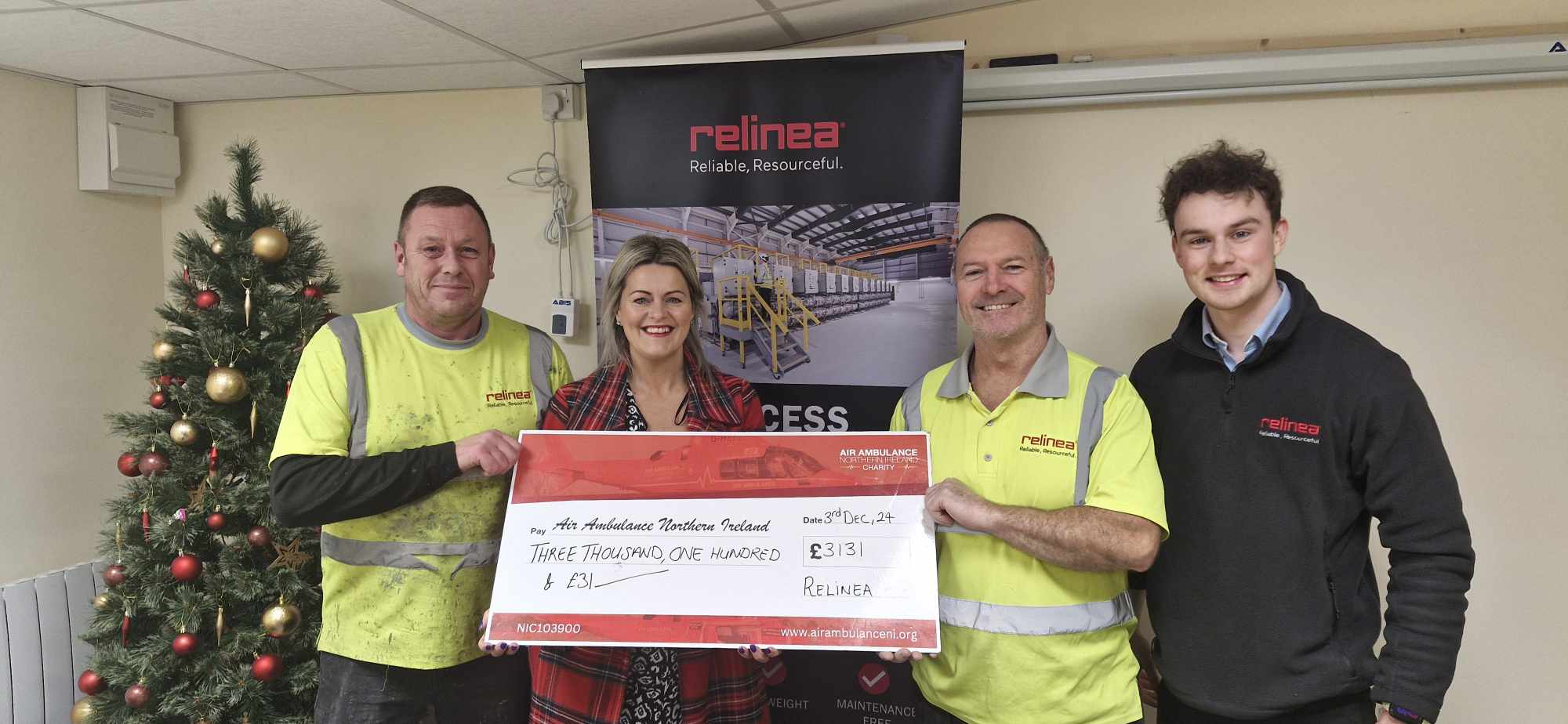 relinea air ambulance cheque presentation