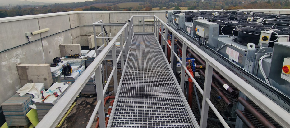 Relinea GRP Rooftop Access Platform Shanganagh Castle Estate